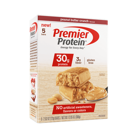 Premier Protein Bar, Peanut Butter Crunch, 30g Protein, 5
