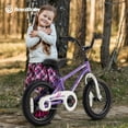 thumbnail image 2 of SLIDE N PEDAL 14 in Kids Bike EZ Balance Pedal Switchable Bicycle, Purple Christmas Gift, 2 of 6