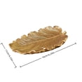 thumbnail image 4 of Elegant Golden Leaf Resin Serving Tray Decorative Centerpiece for Dining and Countertop Display 16cm Home Decor, 4 of 5