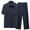 Navy clothing sets for men, variant on Mens Pants Sets 2 Piece Button Down Short Sleeve Shirts and Pants Outfits Set 2pc Casual Relaxed Fitted Going Out Spring Outfit Navy,XXXL