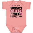thumbnail image 3 of Inktastic I'm the Worlds Cutest Tax Deduction Pink Hearts Boys or Girls Baby Bodysuit, 3 of 5