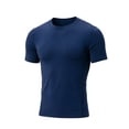 thumbnail image 6 of JTieacloth Men's T Shirts Performance Compression Workout Shirt For Wicking Athletic Top Gym Running Fitness Training Tee With Stretch And Breathable(Blue,L), 6 of 6