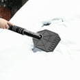 thumbnail image 4 of 39" Ice Scraper and Snow Brush for Car Windshield,2-in-1 Emergency Snow Shovel with Ergonomic Foam Grip and 360° Pivoting Brush Head for Christmas Car Auto Truck SUV, 4 of 7
