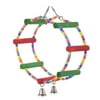 ROUND TOP Arch Swing Bird Toy Parrot Harness Rings Toys Parakeet Cockatiel Budgie