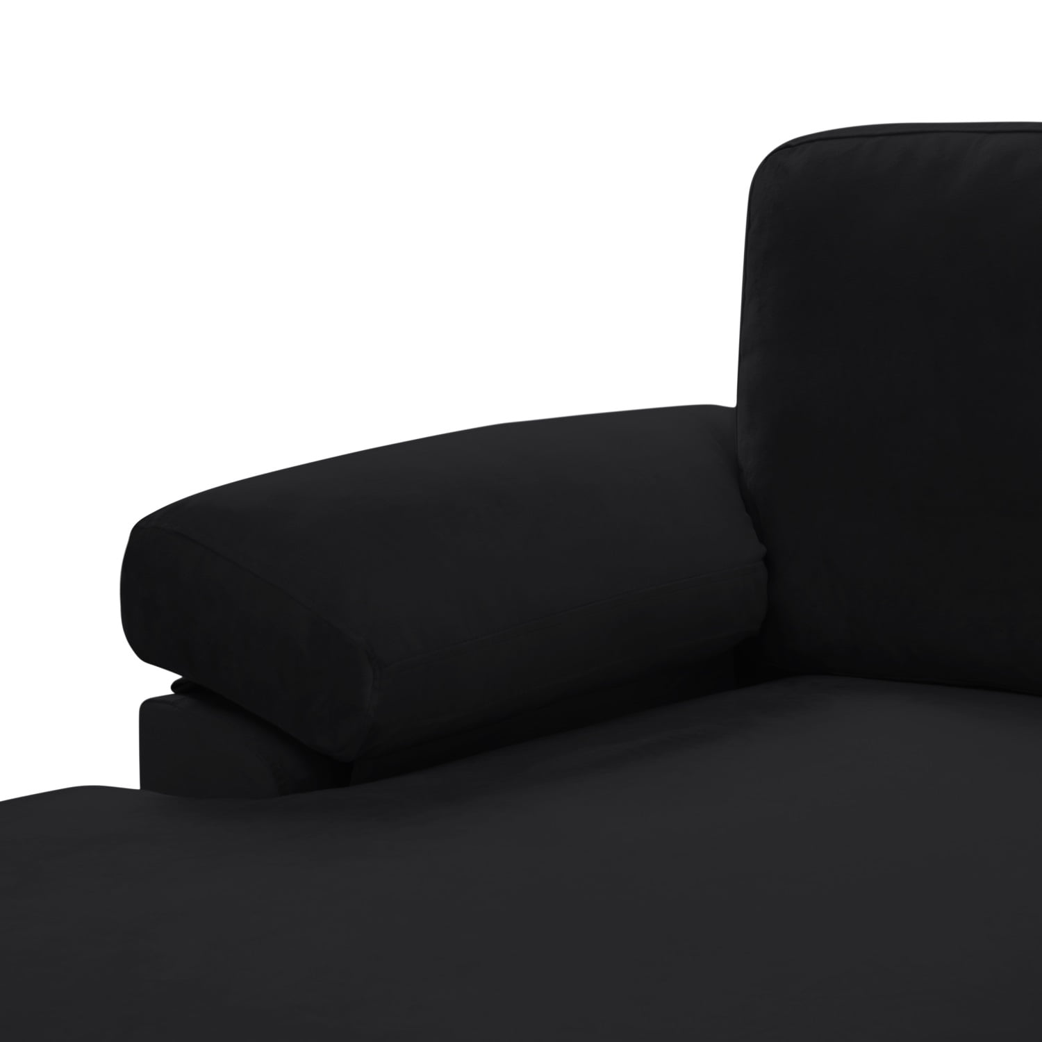 Kadyn Sectional Sofa, 103.5 " Modern L-Shaped Sofa with Metal Legs, Velvet Sectional Sofa Set for Apartment, Black Kadyn Sectional Sofa, 103.5 " Modern L-Shaped Sofa with Metal Legs, Velvet Sectional Sofa Set for Apartment, Black