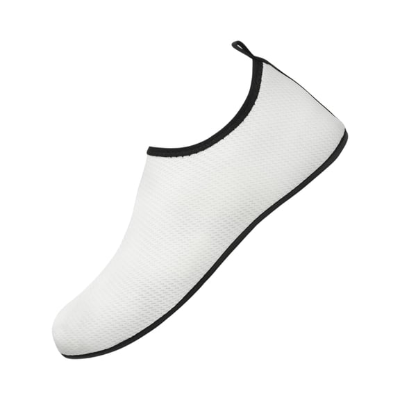 LTTVQM Water Shoes for Women Men Quick Dry Barefoot Aqua Socks for Beach Swim Surf Yoga Pool Trendy Lightweight Workout Non-Slip Shoes White 36(US-5.5)