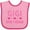 Pink and Fuchsia, variant on Inktastic Gigi Said I Could Funny Granddaughter Girls Girls Baby Bib