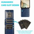 thumbnail image 4 of Dteck Back Wallet Phone Case for Samsung Galaxy A12 with ID & Credit Card Holder Slots Pockets Wallet Back Cover Stand Flip Folio Leather Galaxy A12 5G Cell Cases Women Men, Darkblue, 4 of 7
