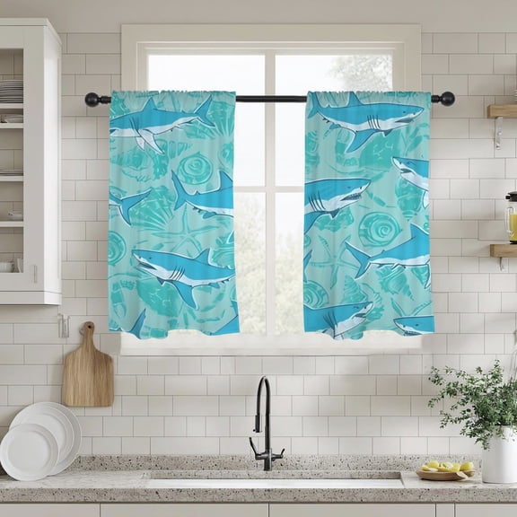 Shark Tank - Window Curtains - Blackout Window Drapes 28x40