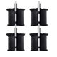 thumbnail image 1 of 26-27 4pcs Black Fixed Sandbag with Two Fastening Tapes Waterproof Durable Weather Resistant Convenient for Tent, 1 of 5