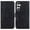 Black, variant on For Samsung Galaxy S25 Edge 5G 6.7" lily Embossed Strong Magnetic Attachment/Closure, Card Slots/Pocket, PU Leather Flip Wallet Case ﻿,Red,For Galaxy S25 Edge 5G