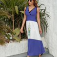 thumbnail image 6 of El Salvador Flags Dress Fashion Boho Beach Long Dresses Female Party Printed Maxi Dress, 6 of 9