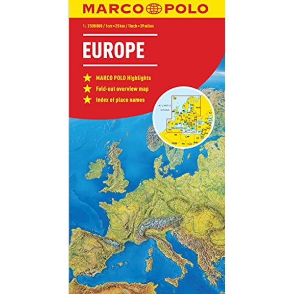 Pre-Owned Europe Marco Polo Map (Marco Polo Maps), 9783829767286, 3829767285, Paperback, Map edition