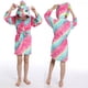 thumbnail image 1 of Albornoz de franela con capucha para bebé, camisón de unicornio, ropa de dormir para niños y niñas, pijamas de animales, ropa de casa para niños, nuevo, Invierno, 1 of 4