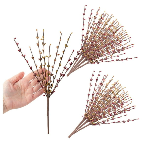 12pc Rose and Oak Pip Berry Sprays - for Fall and Thanksgiving Floral Work - Factory Direct Craft