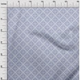 thumbnail image 2 of oneOone Cotton Cambric Lavender Blue Fabric Diamond Geometric Sewing Craft Projects Fabric Prints By Yard 56 Inch Wide, 2 of 4