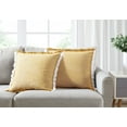 thumbnail image 6 of Better Homes & Gardens, Yellow Throw Pillows, Square, 20" x 20", Yellow, 2 Pack, 6 of 6