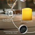 thumbnail image 3 of Homemory 400+ Hour Remote Control Candles, 2/4/6/8H Timer LED Votive Candles, Battery Operated Tea Lights in Warm White for Outdoor, Table, Halloween, Christmas (Batteries Included, 3 of 6