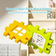 Funjoypals 6 IN 1 DIY Interlocking Block Building Sets for Kids, Educational STEM Construction Toys for Toddlers Boys Girls Ages 3+
