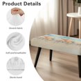 thumbnail image 6 of Jiueut Beach Starfish Shell Print Dining Bench Cover, Stain Resistant Chair Seat Protector Cover Dustproof Rectangle Bench Cushion Home Decor Accessorie for Dining Room Living Room Kitchen, 6 of 7