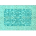 thumbnail image 1 of Ahgly Company Indoor Rectangle Oriental Light Blue Traditional Area Rugs, 5' x 8', 1 of 4