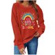 thumbnail image 2 of Uootdi 100 Days of School Long Sleeve Shirts for Women Womens Teacher Graphic Tops Happy 100 Days of School Sweatshirt Gift, 2 of 6