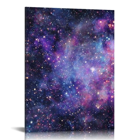 RKSupls Galaxy Design Canvas Wall Art, Canvas Prints Wall Art for Living Room Bedroom Entryway Office, Art Print Painting for New Year Home Decorations,12x16in
