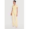 thumbnail image 3 of Women's Brushed Knit Short Sleeve Polo Top, 3 of 4