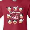 thumbnail image 4 of Inktastic Welcome to the Herd with Cute Black and White Holstein Cows Youth T-Shirt, 4 of 5