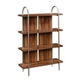 thumbnail image 3 of Sauder Vista Key Modern 4-Shelf Wood and Metal Bookcase in Pearl Oak, 3 of 11