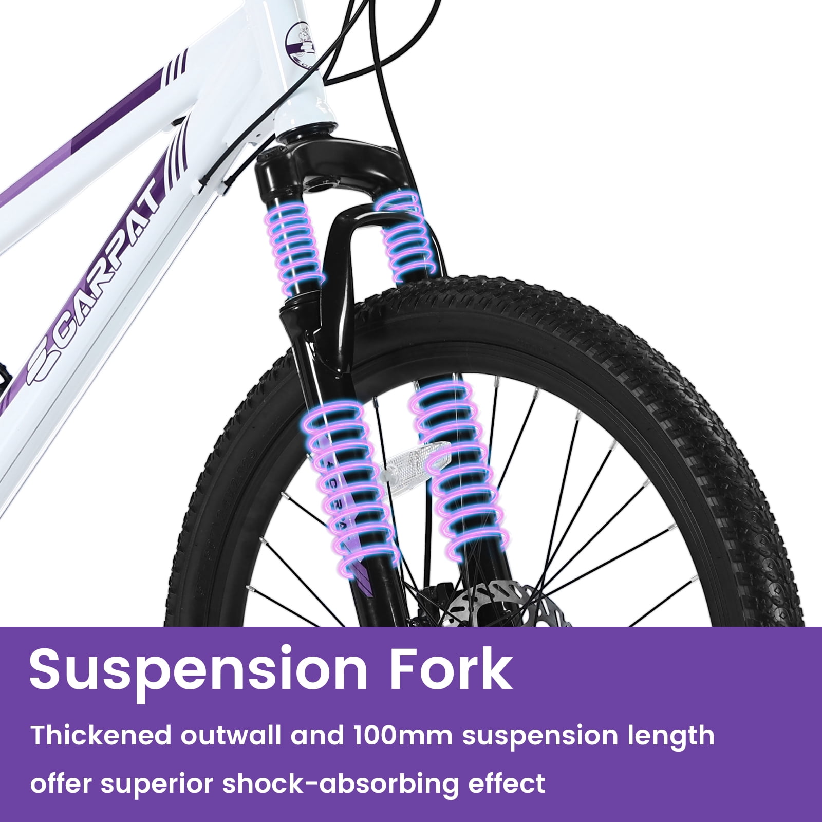 Mountain Bike 26 Inch Wheels, 21-Speed Disc Brake, Women's Trail Commuter City Mountain Bikes,Female Bicycles, 15" Steel Frame Front Fork Suspension