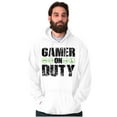 thumbnail image 5 of Gamer On Duty Video Games Nerdy Geeky Hoodie Hooded Sweatshirt Men Brisco Brands X, 5 of 6