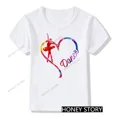 thumbnail image 3 of Dance Heart Kids T Shirt Dance Taekwondo Girls Printed Summer Sports T-shirt for Kids Aliexpress Uk Stranger Things Tops Tee, 3 of 5
