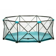 Regalo My Play® Portable Play Yard Indoor and Outdoor, Teal, 8-Panel