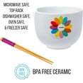 thumbnail image 5 of Silver Buffalo Crayola Logo Ceramic Ramen Noodle Rice Bowl with Chopsticks, Microwave Safe, 20 Ounces, 5 of 8