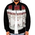 thumbnail image 4 of Smirnoff Vodka Alcohol Glass Bottle Baseball Jersey Fashion Ribbed Sleeve Man Women's Jacket Motion Tops XXS-6XL, 4 of 7
