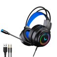 thumbnail image 2 of Auricures Gaming con cable sobre LED auricures estéreo con micrófono Negro Sunnimix auriculares para juegos, 2 of 8