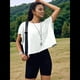 thumbnail image 4 of Camisetas de Entrenamiento de Corta para Mujer, Blusas con Espalda Abierta, Informales, para Yoga, Atléticas, Gimnasio, Holgadas, para Correr L, 4 of 8