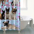 thumbnail image 4 of French Bulldogs Shower Curtain 72"x84" ,Bathroom Decorative Shower Curtains Set with 12 Hooks,Modern Waterproof Washable Shower Curtain, 4 of 4