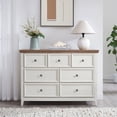 thumbnail image 5 of Beige 37.66 in. H Accent Cabinet with 7 Drawers, 5 of 8