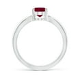 thumbnail image 2 of Angara Natural 1.25 Ct. Ruby Solitaire Ring in Sterling Silver for Women (Ring Size: 8), 2 of 9