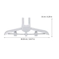 thumbnail image 2 of FENGGUIQU Foldable Garment Steamer Hanger Light Grey Plastic Ironing Machine Accessory for Home Use, 2 of 8