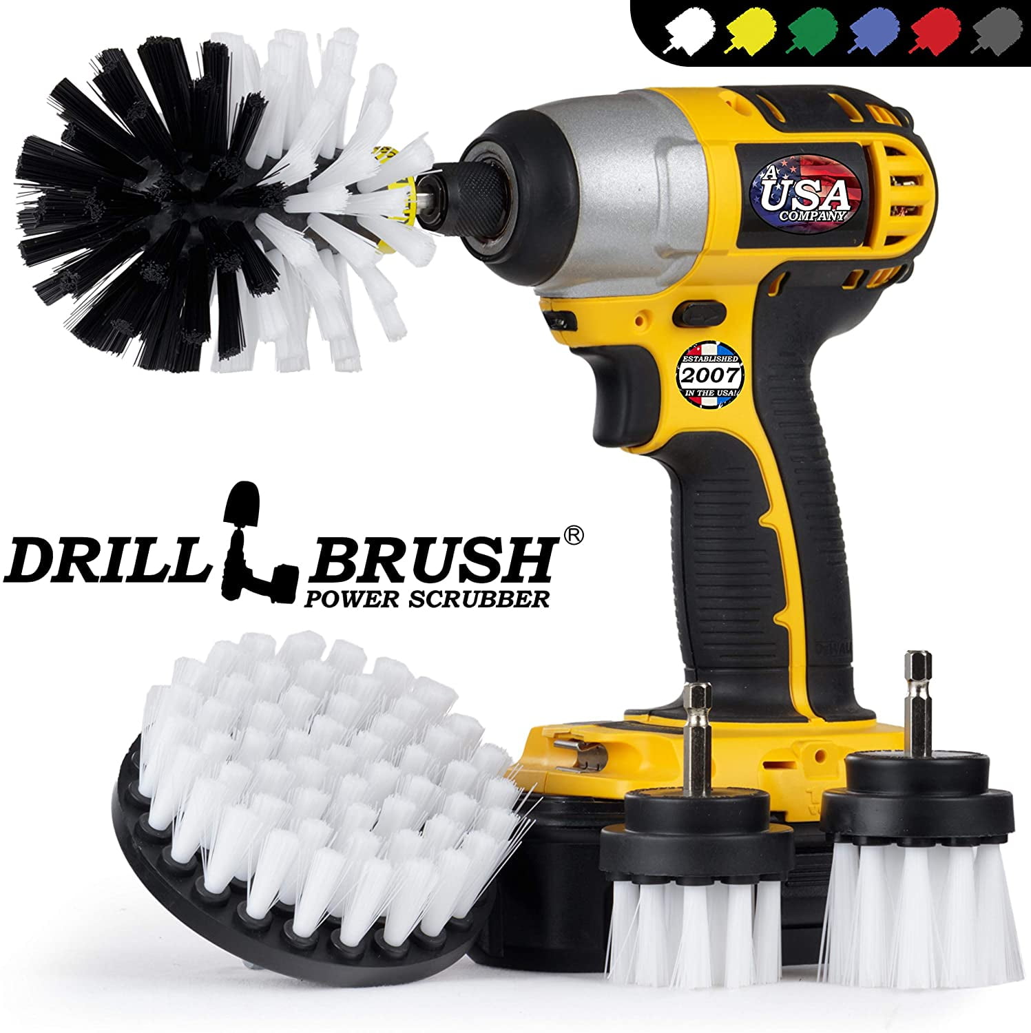 Medium Duty Carpet Brush Drill Attachment – Superior Image Car Wash Supplies