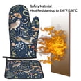 thumbnail image 5 of Bingfone Retro Forest Animals Print Oven Mitts Pot Holders Set 2 PCS for Kitchen for Cooking Grilling Baking BBQ Pot Holders Cook Essentials, 5 of 7