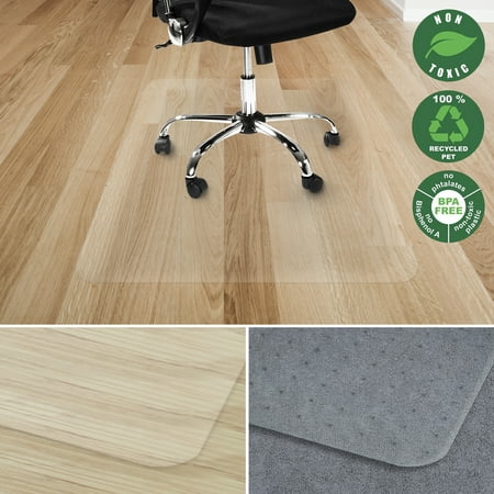 mat floor office eco friendly chair hardwood marshal protector recycled floors multiple sizes pet hard series use translucent