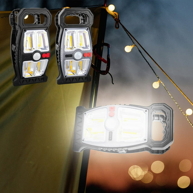 Lámpara de Clip con Sensor de Movimiento Solar, Portátil, para Acampar, para Exteriores, con Iluminación Brillante, de Pared.