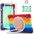 thumbnail image 1 of Funda para Samsung Galaxy Tab A11 de 8,7 pulgadas (2025) y Galaxy Tab A9 de 8,7 pulgadas (2023), funda de silicona resistente con asa, soporte de 360 ​​grados, correa y soporte para S Pen., 1 of 9