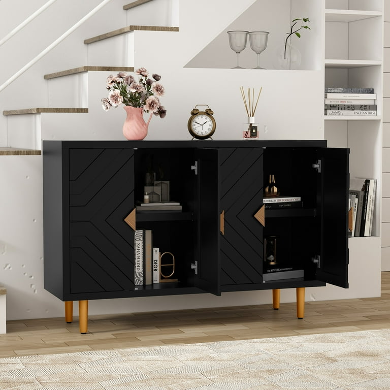 Black 2024 storage credenza