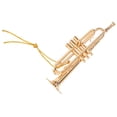 thumbnail image 2 of Mini Trumpet, Carefully Polished Gold Exquisite Oxidation Resistant Miniature Trumpet Ornament High Simulation  For Desk Decoration, 2 of 8