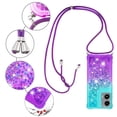 thumbnail image 5 of Funda para Motorola MOTO G Stylus 5G 2024 Brillantina Líquida Divertida Reluciente y con Cristales en Movimiento Cuerpo Cruzado con Cordón Ajustable, 5 of 5